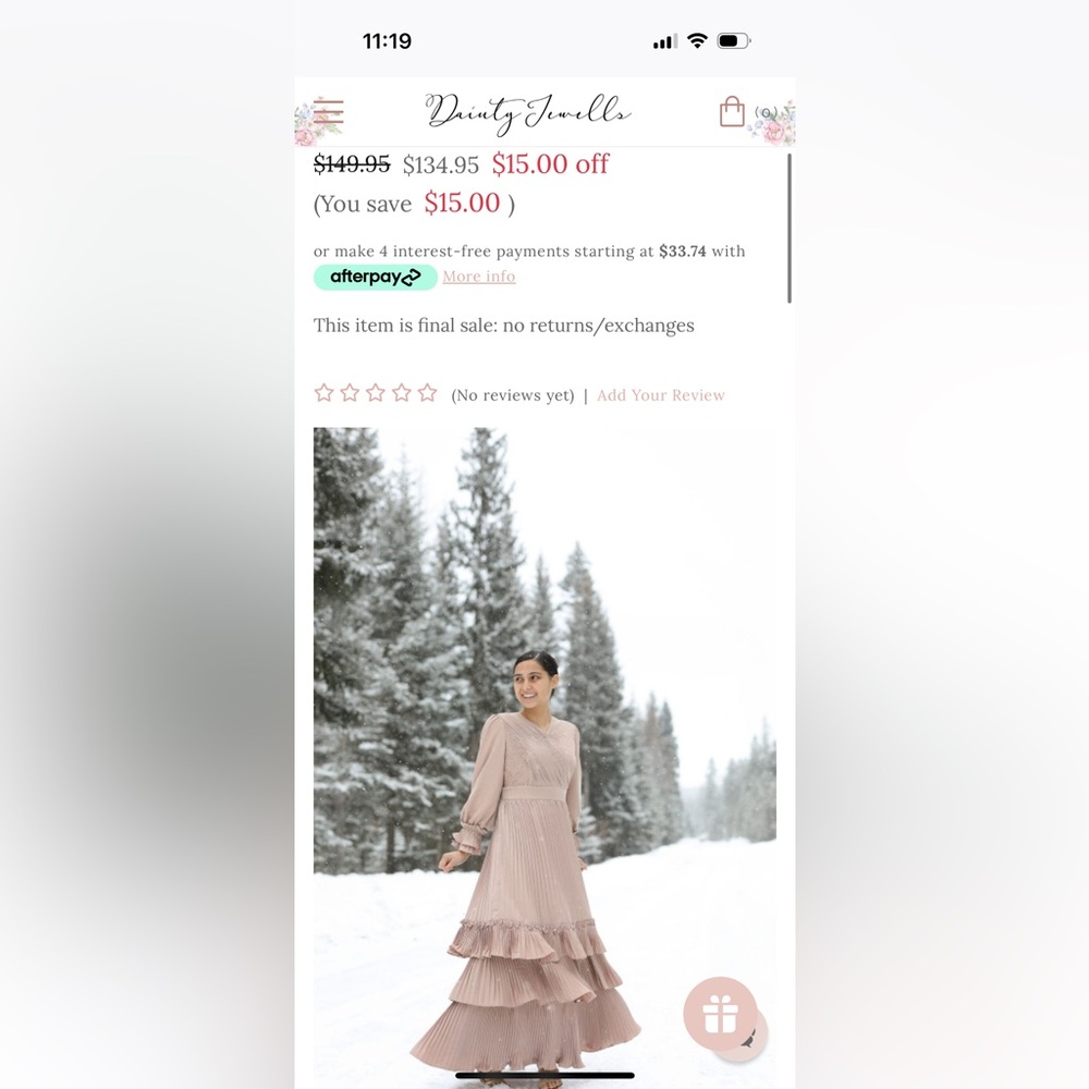 Dainty Jewells Pink Layered Dress